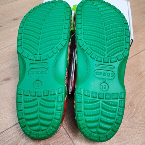 Crocs Baya Holiday Plaid Clogs Christmas Red Green Comfort Sandals Mens Size 12 main image 6
